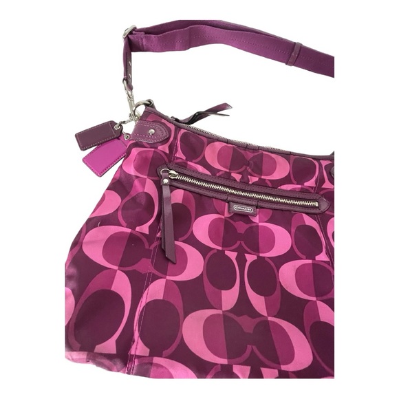 Coach Adjustable Shoulder Bag Pink Initial - Picture 3 of 12